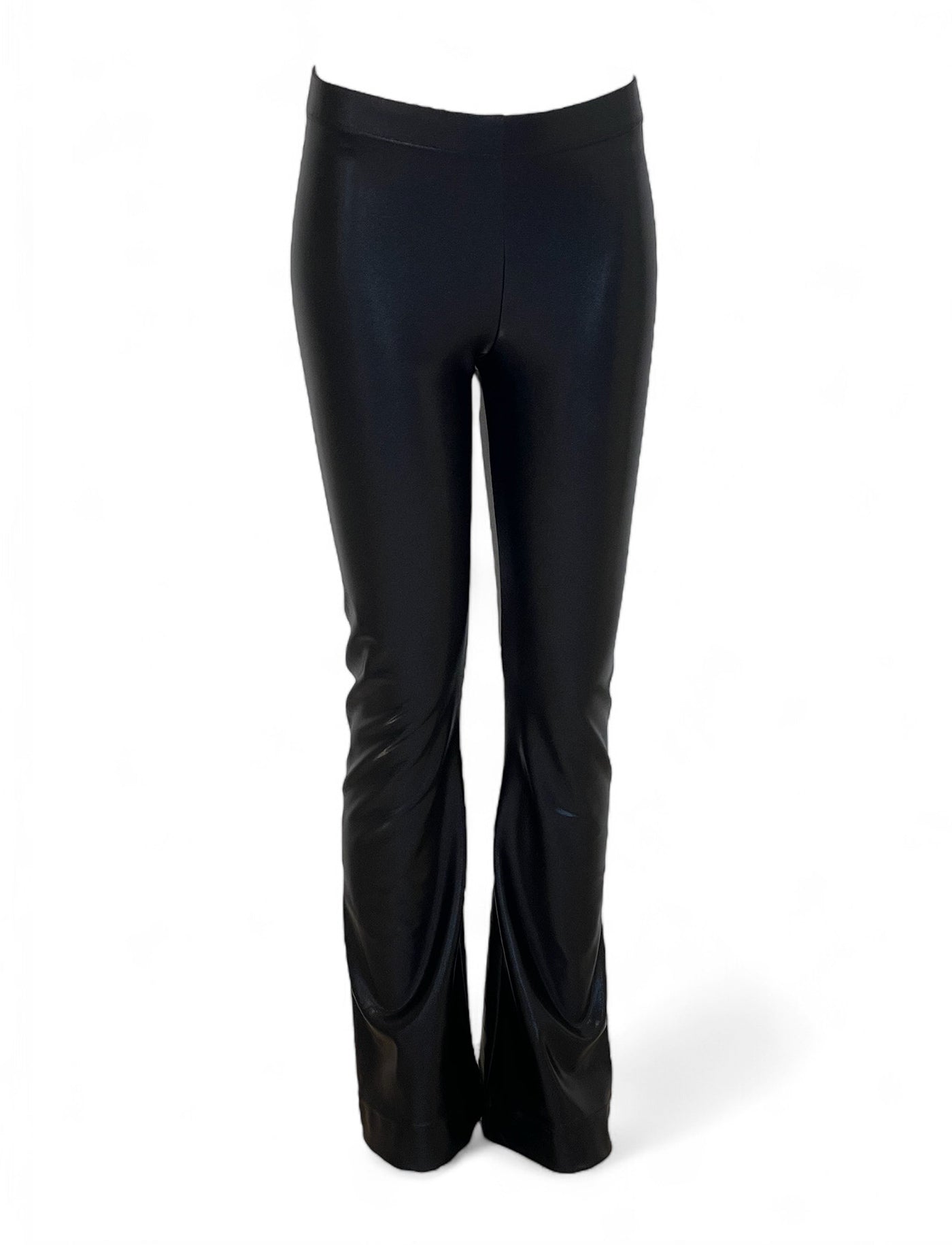 Bukser med vidde i ben. Sort miniprik.