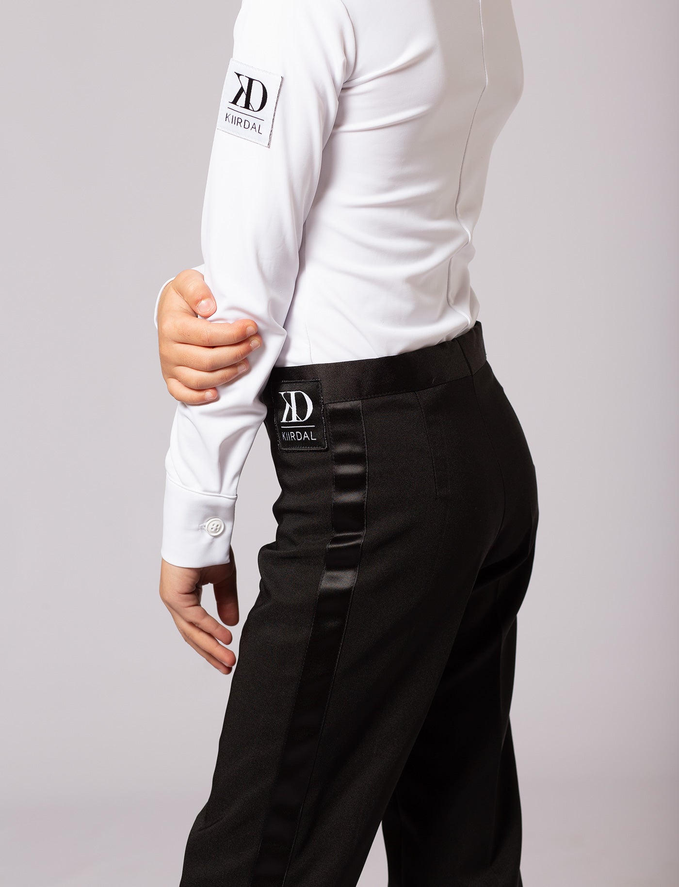 Drengebukser med satinstribe