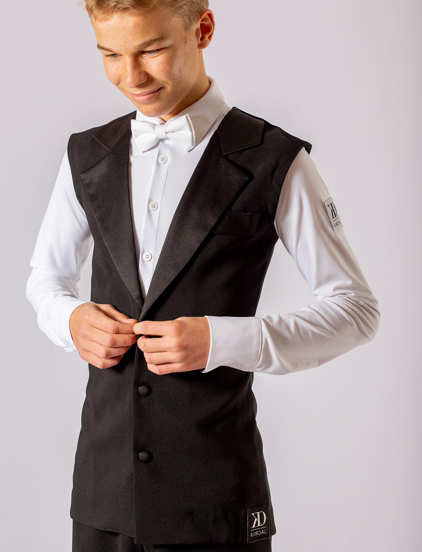 Herre Standardvest med revers uden foer