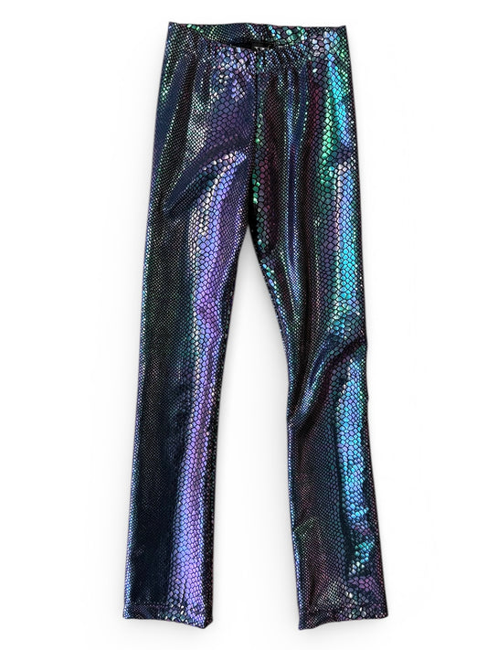 Bukser i pearl snake glimmer. Str. 10 år.