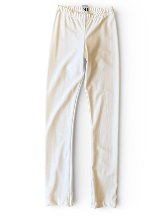 Bukser hvid lycra. Str. 12 år.