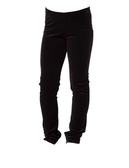 Bukser med lige ben. Velour.